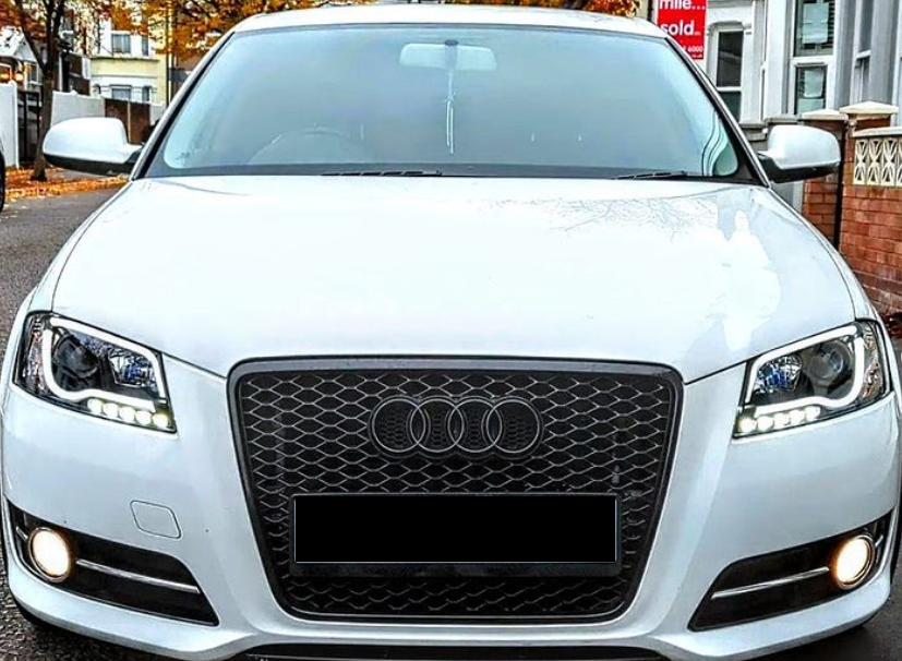 Audi A3 2008 2012 8P Black Led Light Bar DRL Daylight Running