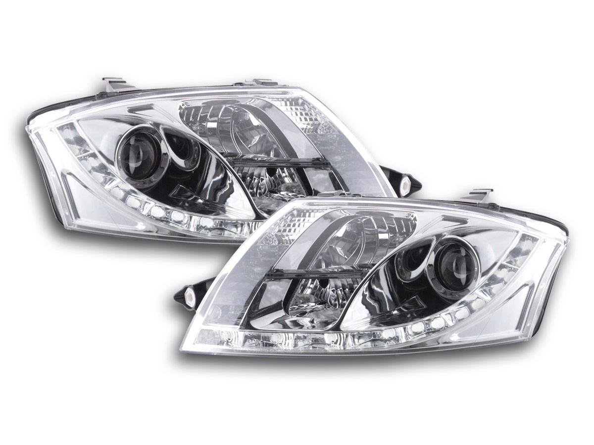 Audi TT 19992007 8N Chrome LED DRL Daylight Running Lights Headlights