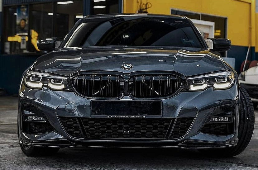 G20 Dry Carbon Fiber Front Grilles Dual Slat (BMW 3-Series G20/G21/G28