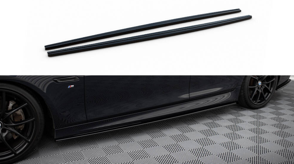 BMW 5 Series M-Performance Side Skirts 10-17 F10 F11 Gloss Black