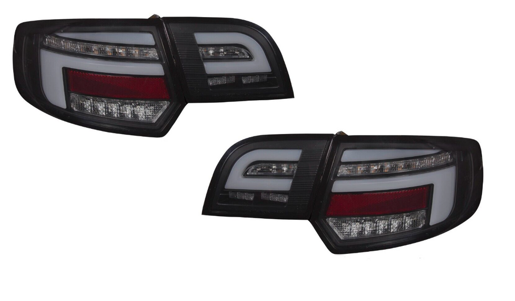 Audi A3 8P 2008-2013 LED Black Smoke Rear Tail Lights With Sequential Indicators