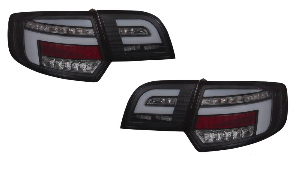 Audi A3 8P 2008 2013 LED Black Smoke Rear Tail Lights With
