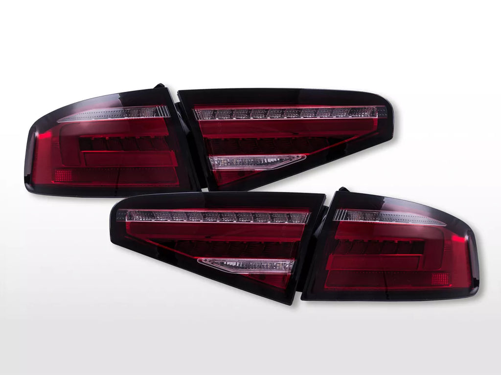Audi A4 B8.5 2013-2015 LED Red Smoke Rear Tail Lights With Sequential Indicators