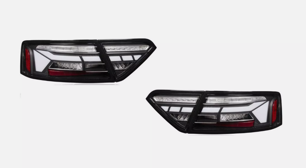Audi A5 B8 2012-2016 LED Black Rear Tail Lights With Sequential Indicators