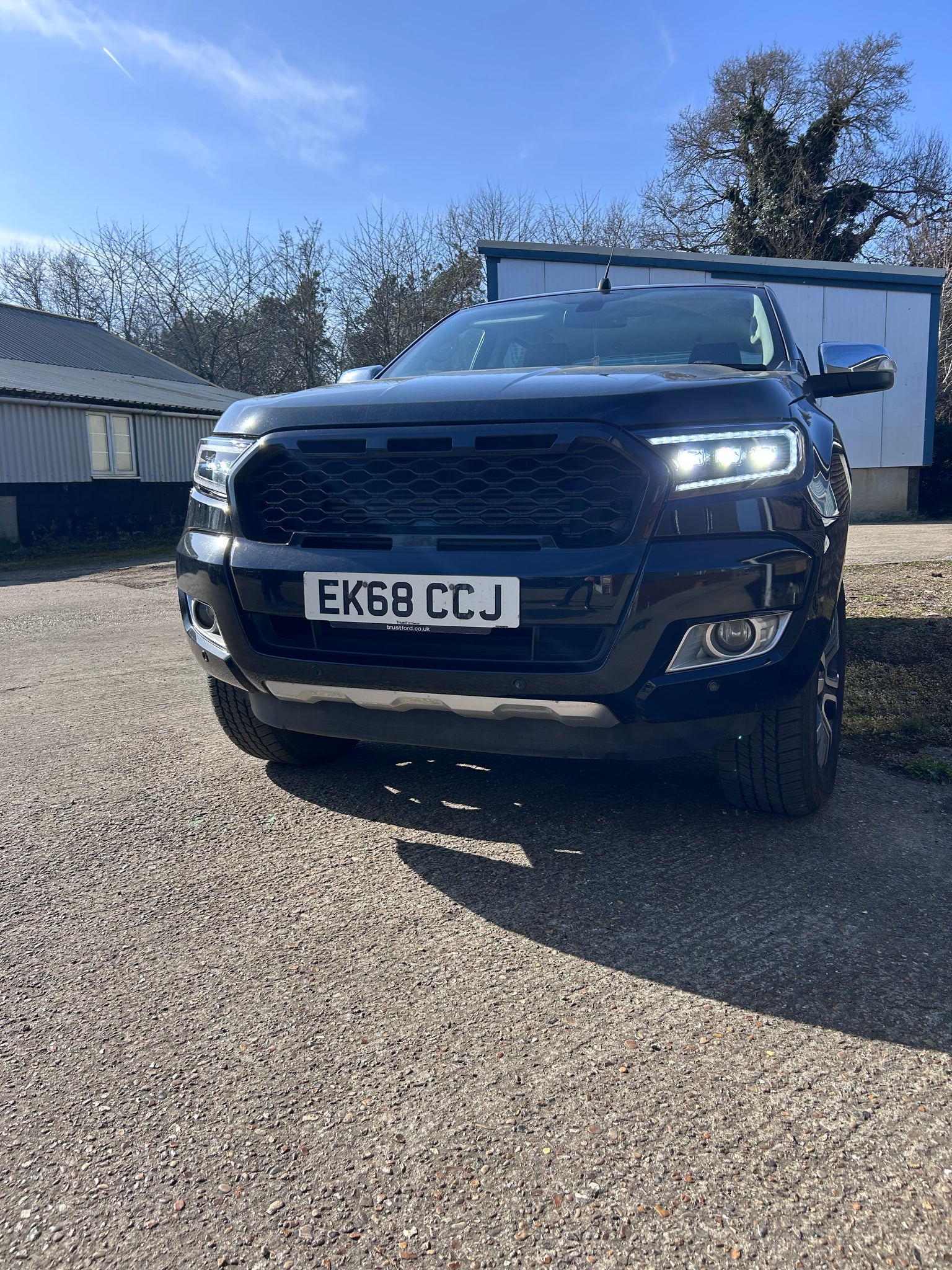 Headlights For Ford Ranger T6 Raptor Wildtrak 2015-2021 Black Full LED ...