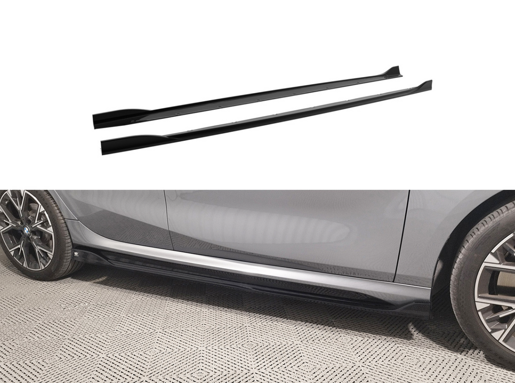 Side Skirts For BMW 1 Series F70 2024 on Gloss Black M Performance One Piece