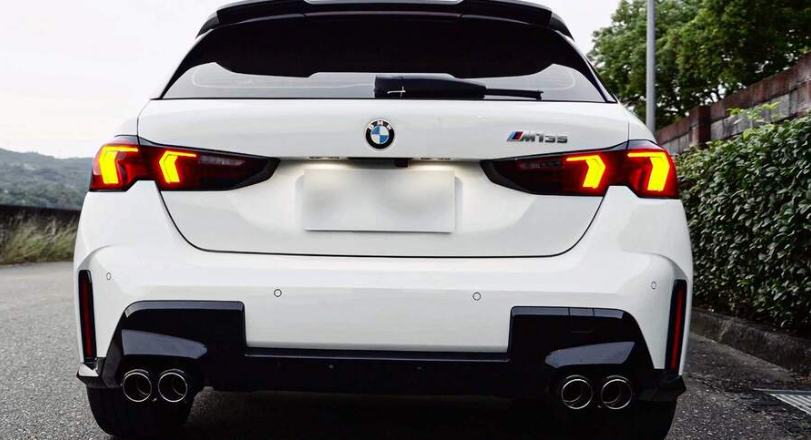 Diffuser BMW 1 Series F70 2024 on Gloss Black M Performance Twin Exhaust