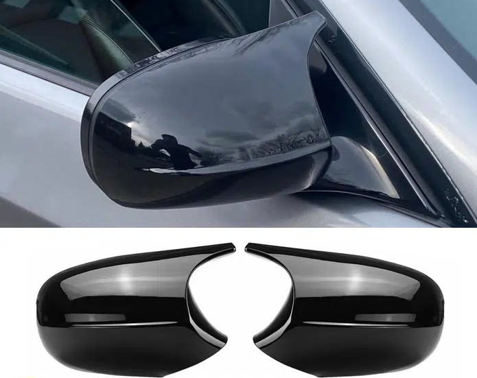 Gloss Black Wing Mirror Covers For BMW E87 E81 E82 E88 E90 E91 E92 E93 Lci