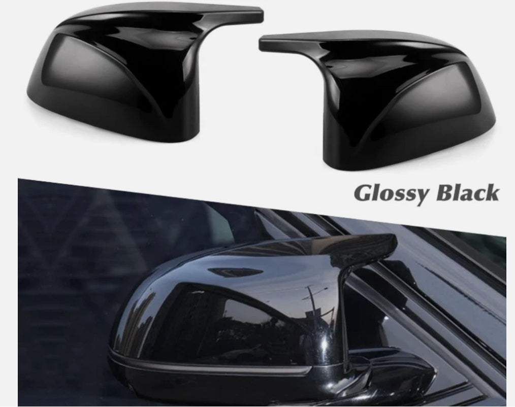Gloss Black Wing Mirror Covers For BMW X3 G01 X4 G02 X5 G05 X6 G06 X7 G07 LCI