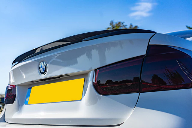 Spoiler For BMW 3 Series F30 11-18 Rear Boot M Performance Style Lip Gloss Black