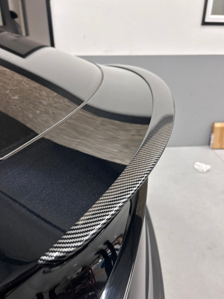Carbon Effect Performance Boot Rear Trunk Lip Spoiler For Tesla Model Y 2025 On