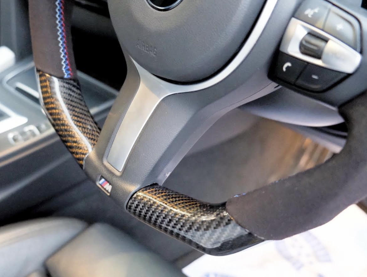 Carbon & Alcantara D Shape Steering Wheel - BMW – 2xcite