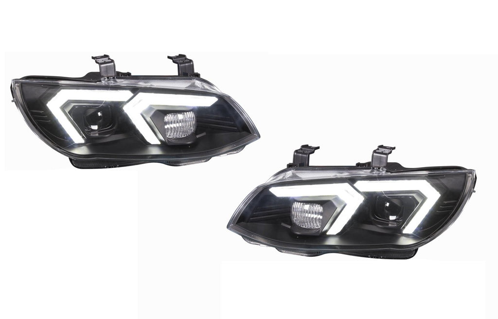 BMW 3 SERIES E92 E93 2010-2013 LCI Xenon Black DRL Headlights LED