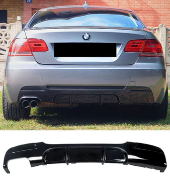 BMW 3 Series E92 E93 Diffuser 06-12 M-Sport Gloss Black Diffuser