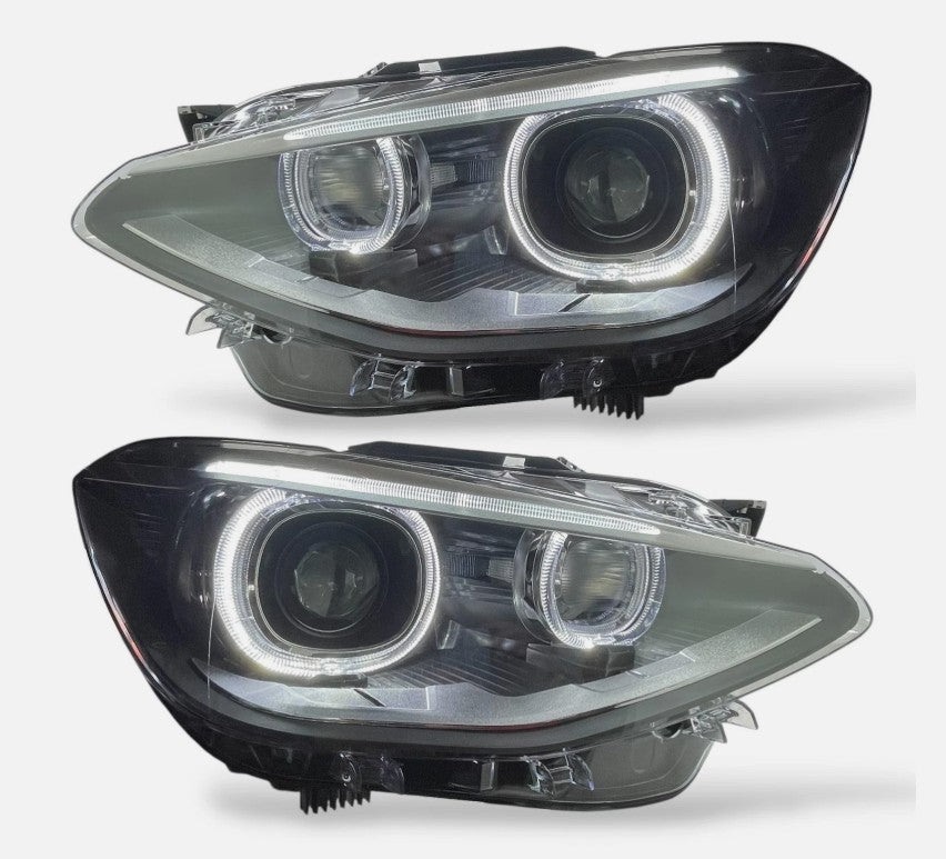 BMW 1 Series F20 F21 LED DRL Projector Headlights (2011-2015) - Halogen
