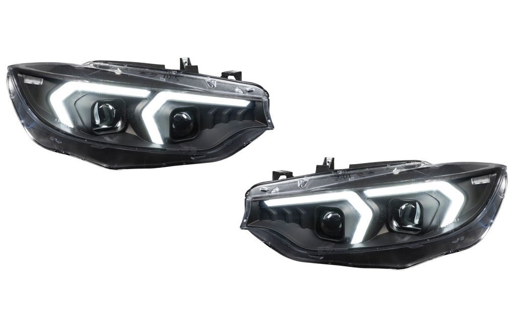 BMW 4 SERIES F32 F33 F36 2013-2020 Xenon Black DRL Headlights