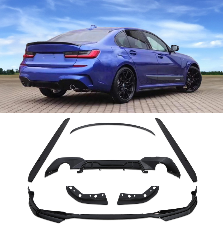 BMW 3 Series G20 Aero Kit 2019-2023 M Sport Gloss Black