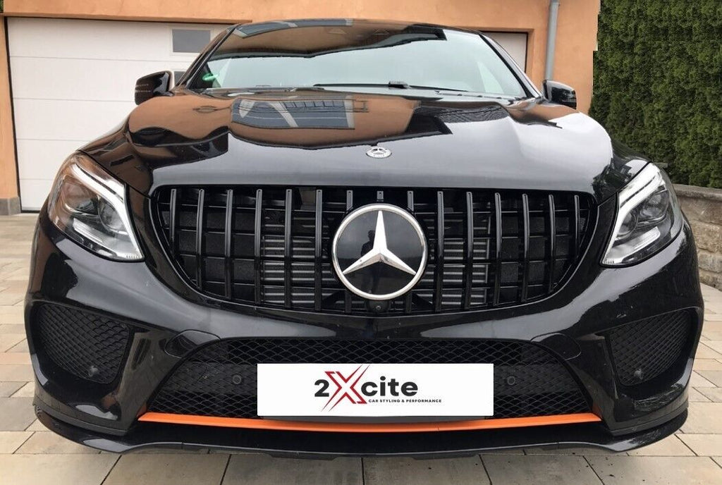 Mercedes GLE C292 2015-2019 Gloss Black GT Panamericana Grill