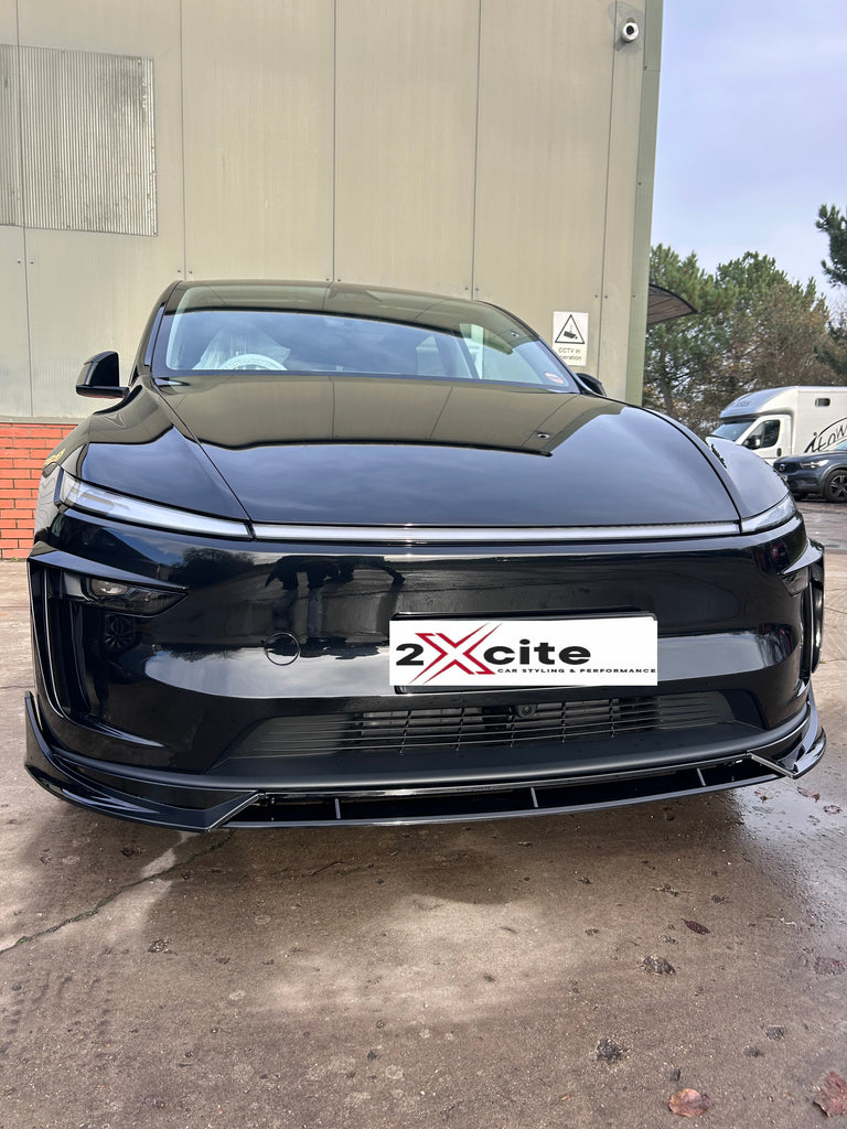 Splitter For Tesla Model Y 2025 on Front Lip Spoiler Gloss Black