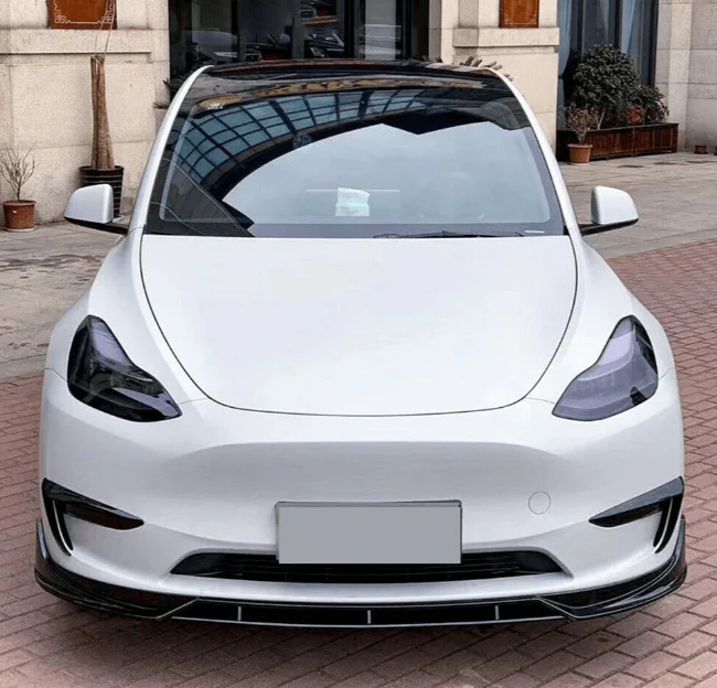 Splitter For Tesla Model Y 2020-2024 Front Lip Spoiler Gloss Black