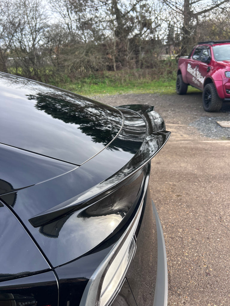 Spoiler For Tesla Model Y 2025 on Gloss Black Performance Turbo Boot Rear Trunk