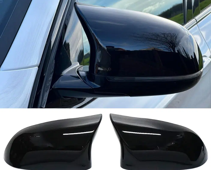 Gloss Black Wing Mirror Covers For BMW X3 F25 X4 F26 X5 F15 X6 F16 Pre Lci