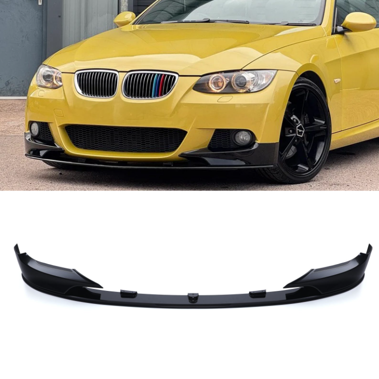 BMW 3 Series E92 E93 (2006–2009) Gloss Black M Performance Front Splitter – Premium Exterior Upgrade