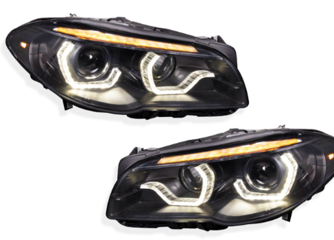 BMW 5 Series F10 LED DRL Projector Headlights 2011-2013 - Xenon