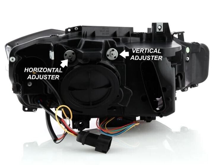 OEMASSIVE Black LED DRL Projector Headlights For BMW F30 3-Series Sedan (2012-2015) - F32 Style, Driver & Passenger Pair