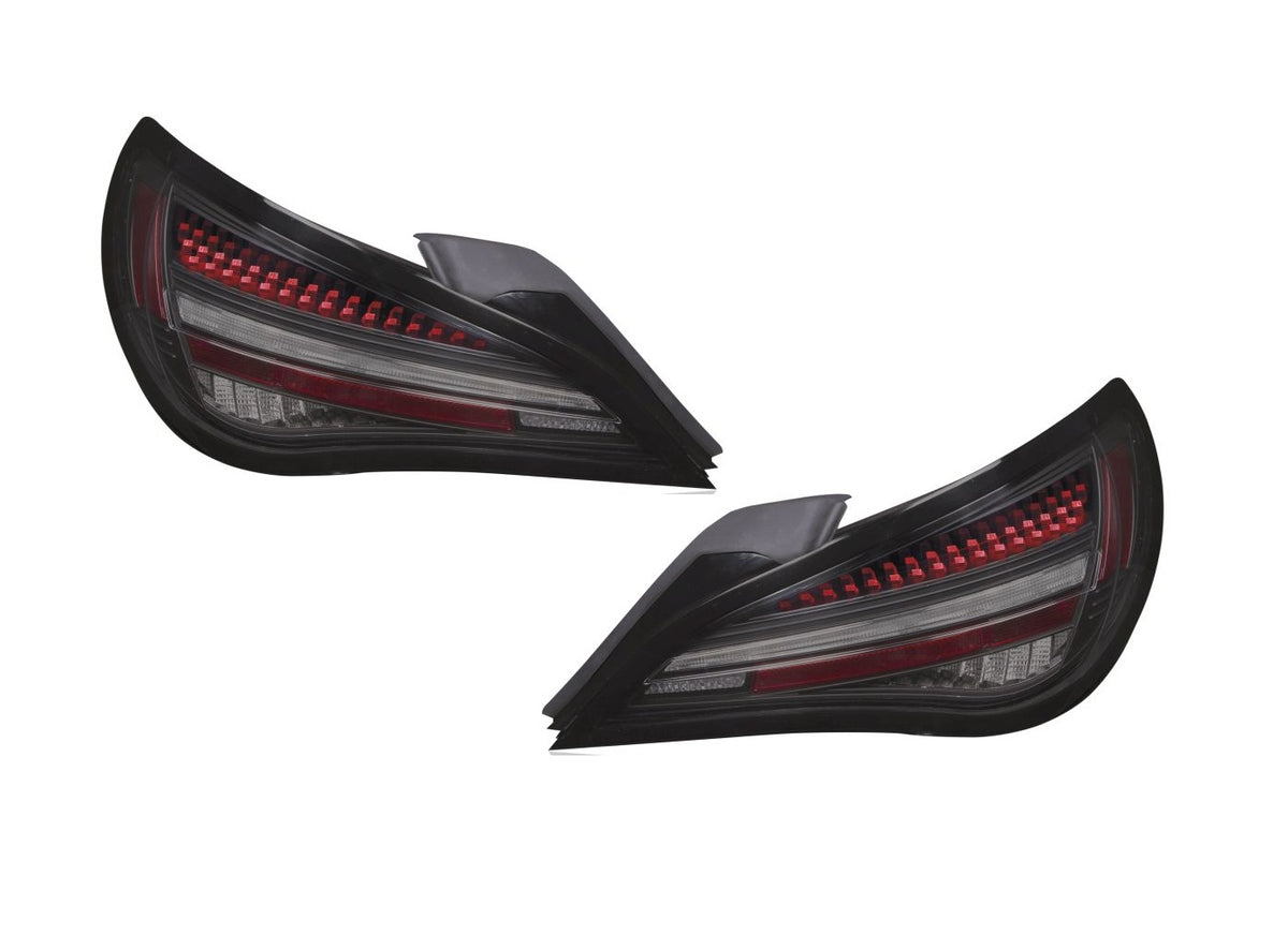 Mercedes CLA W117 2014-2019 LED Black Smoke Rear Lights Sequential Dyn ...