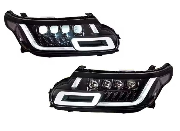 Range Rover Sport 2014-2017 L494 DRL Black Full LED Headlights Sequential Indicator