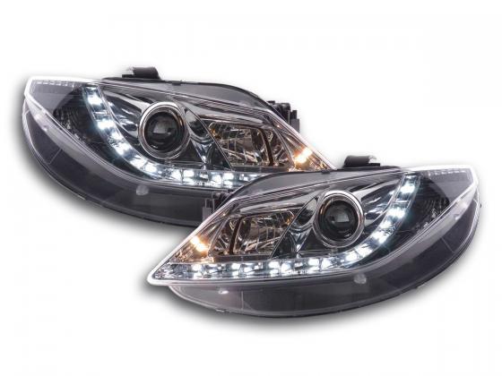 Seat Ibiza 6J Model 2008-2012 Black LED DRL Lightbar Daylight Running Headlights
