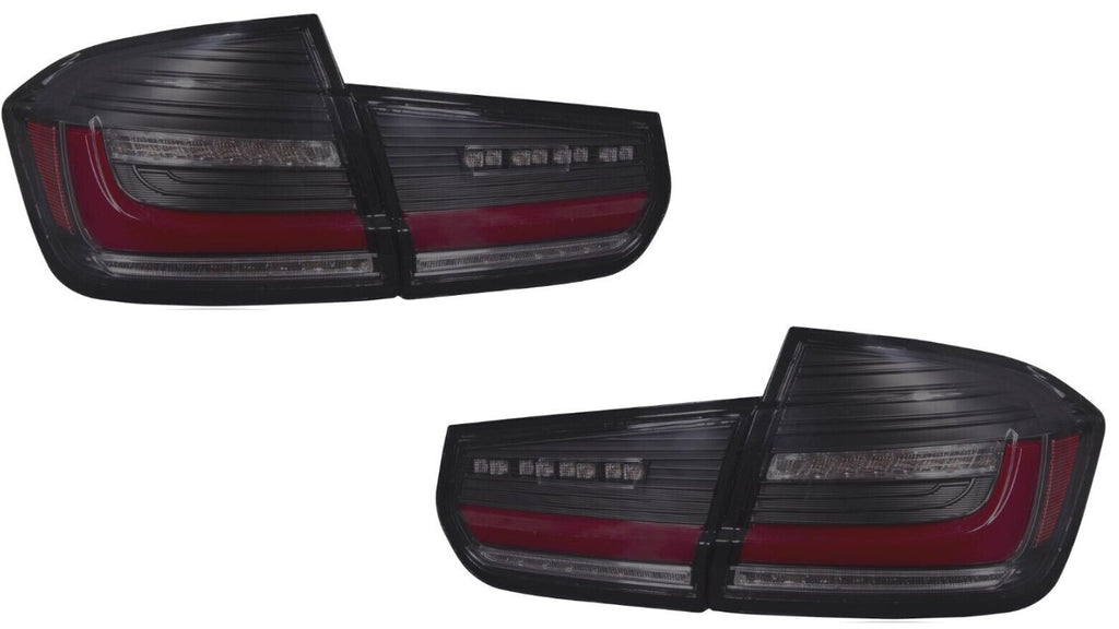 BMW 3 Series F30 LED Rear Lights Black Smoked With Sequential Indicators